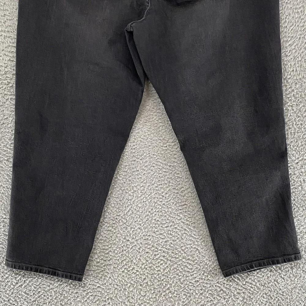 Lane Bryant Low Rise Girlfriend‎ Jeans Womens 18 Charcoal Distressed Sequin Crop
